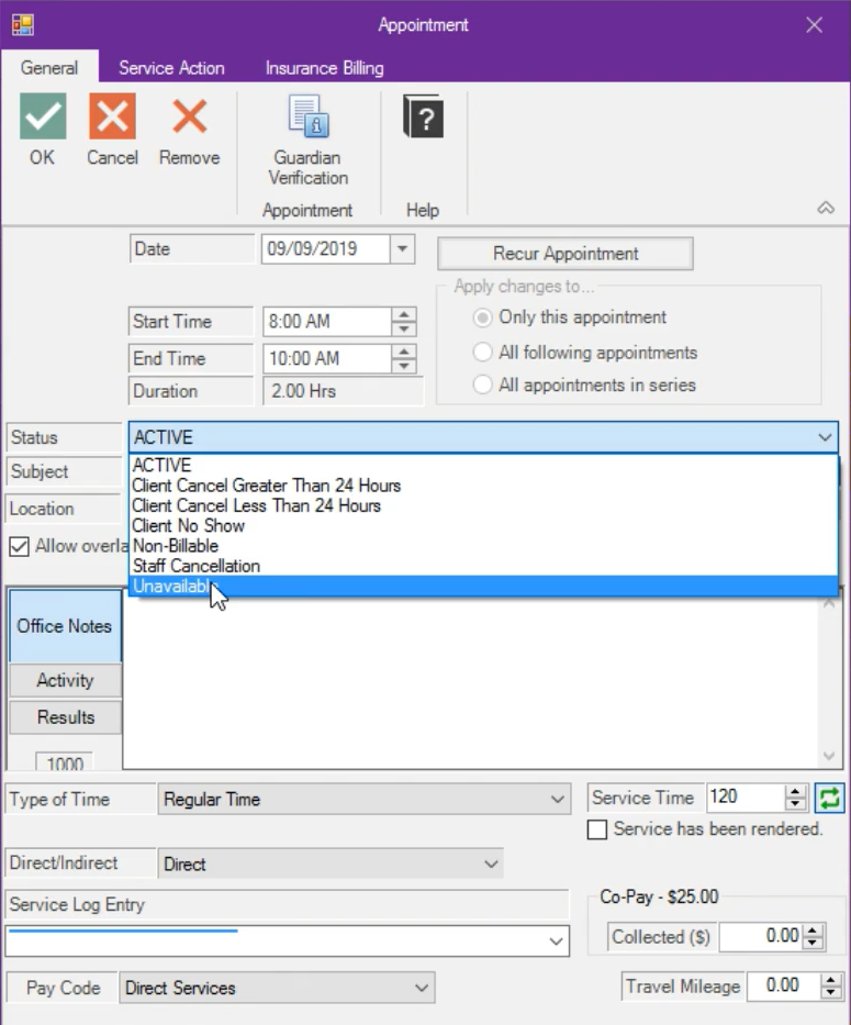 screenshot of Ensora ABA Suite